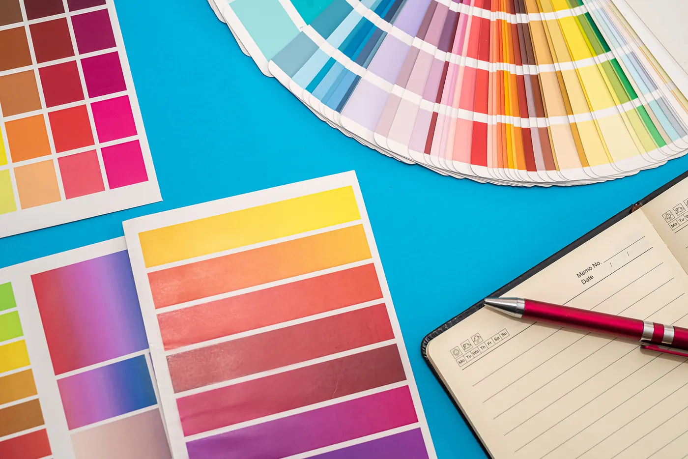 Muestras de color y papel